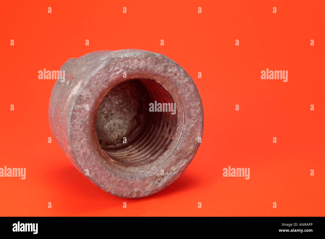 Cast iron pipe cap Stock Photo Alamy