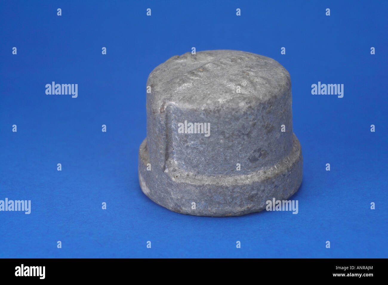 Cast iron pipe cap Stock Photo Alamy