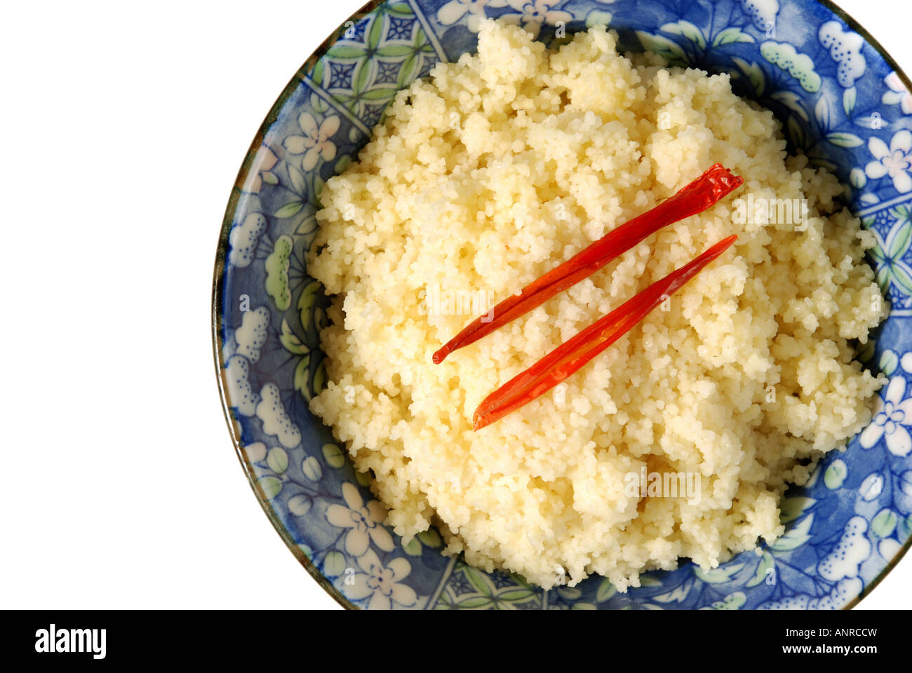 Cous cous in a bowl Stock Photo