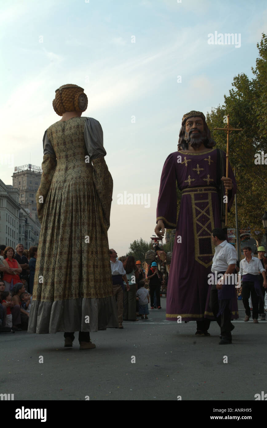 giant puppet at la merce festival barcelona spain september 2005 Stock