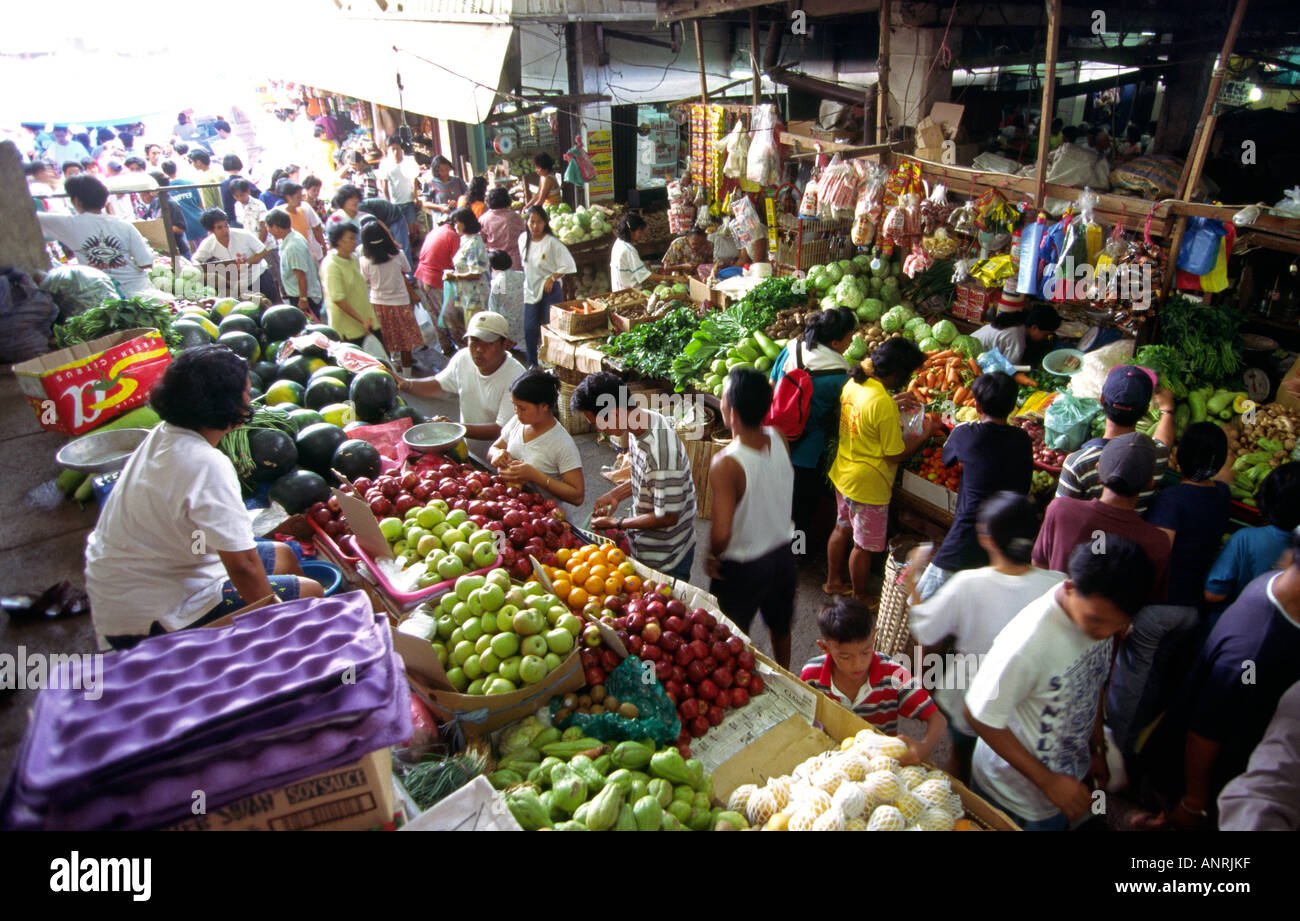 Philippines Palawan Puerto Princesa central market Stock Photo Alamy