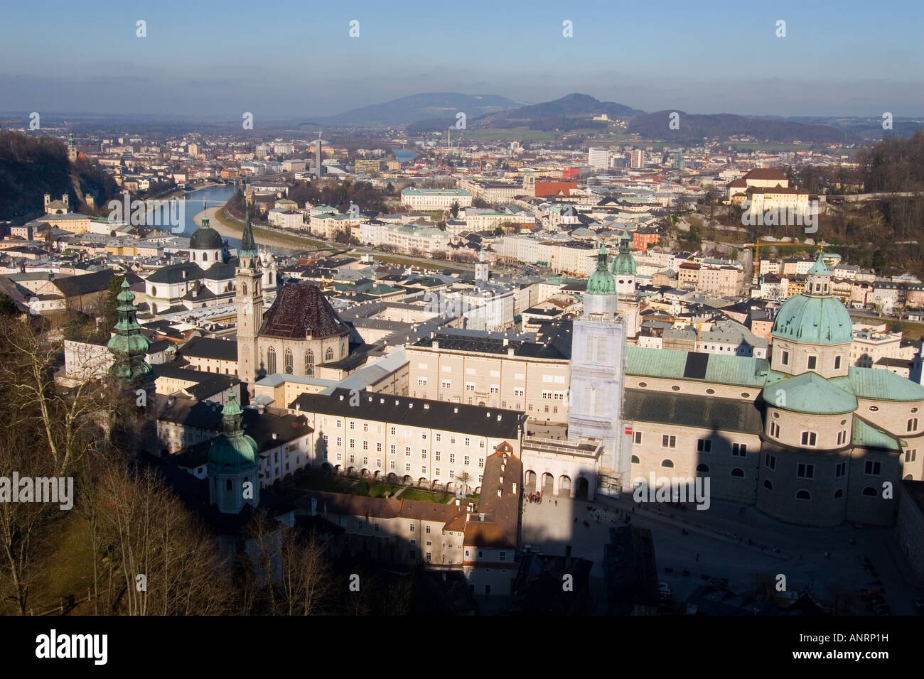 Birds eye view salzburg hi-res stock photography and images - Alamy