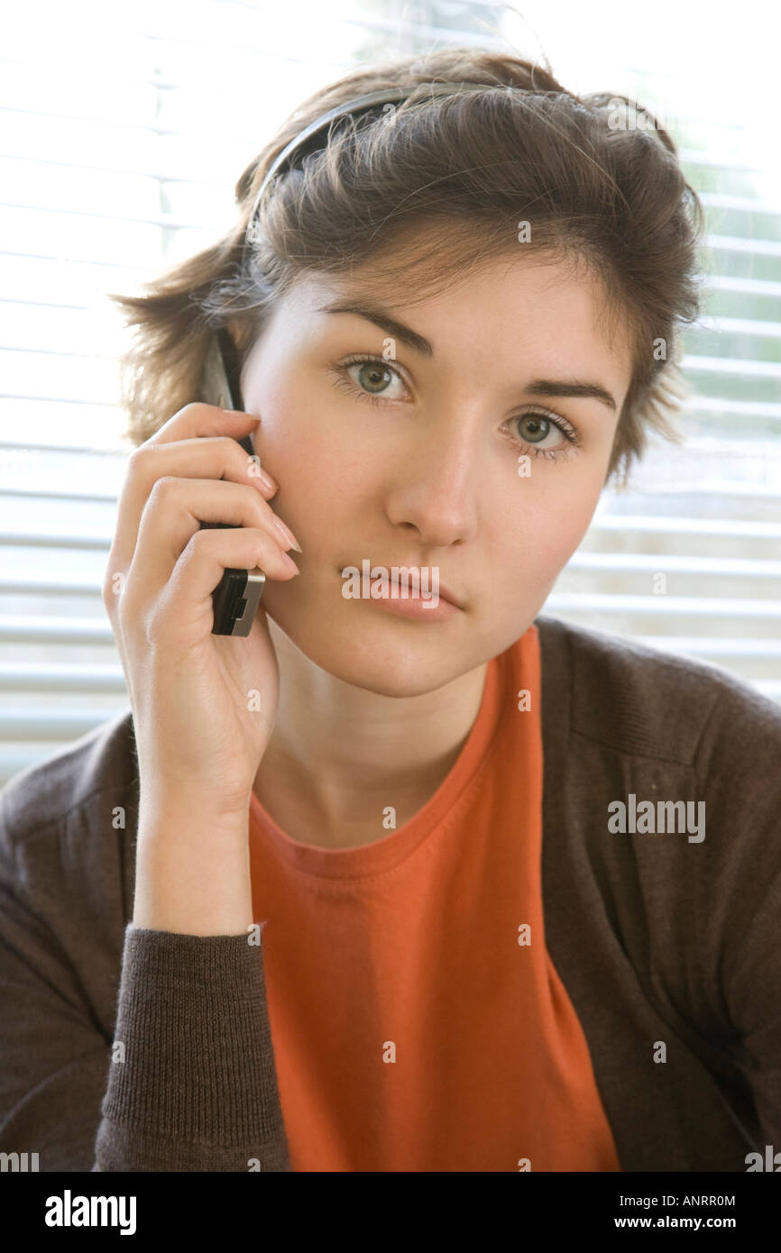 Teen Staring At Phone High Resolution Stock Photography and Images - Alamy