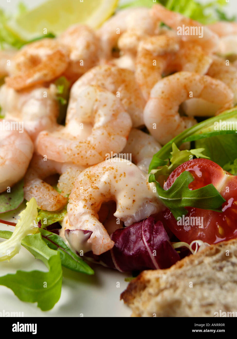 Prawn cocktail gourmet seafood editorial food Stock Photo Alamy