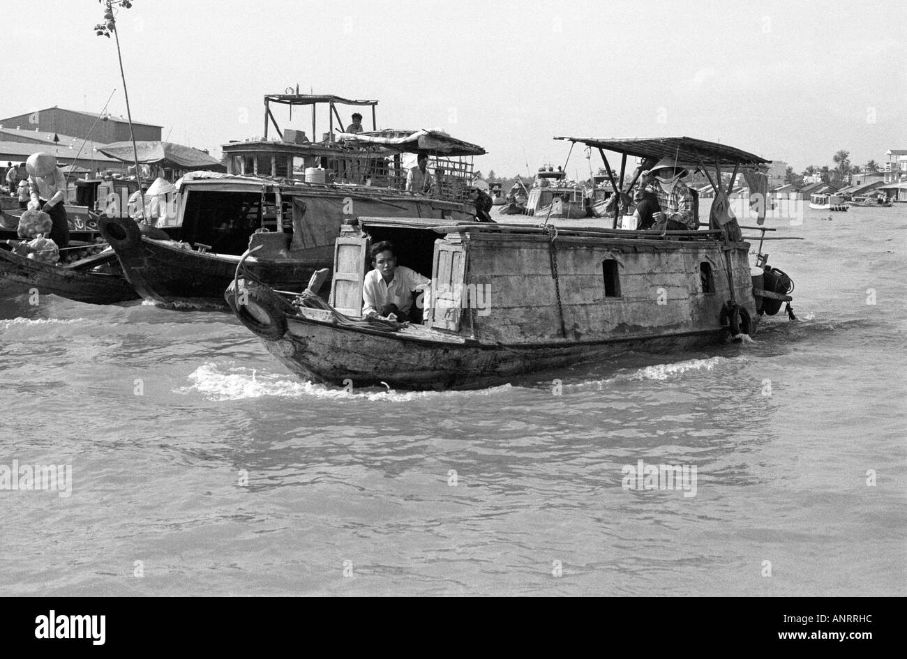 The floating markets in the Mekong Delta, Vietnam Stock Photo - Alamy