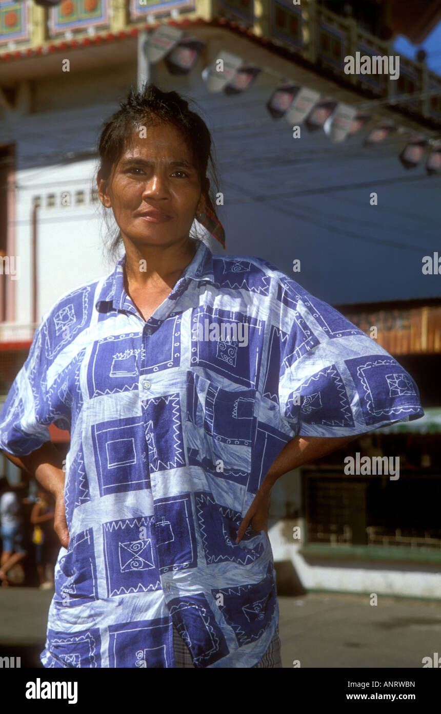 Street portrait of philippines woman , Cebu City, Philippines Stock ...