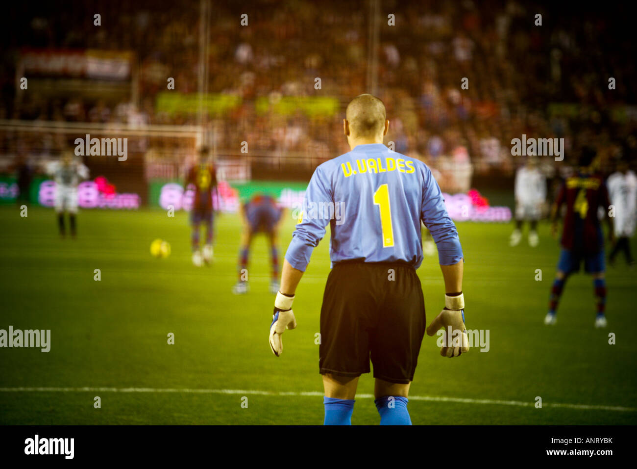 Victor Valdes, FC Barcelona goalkeeper. Stock Photo