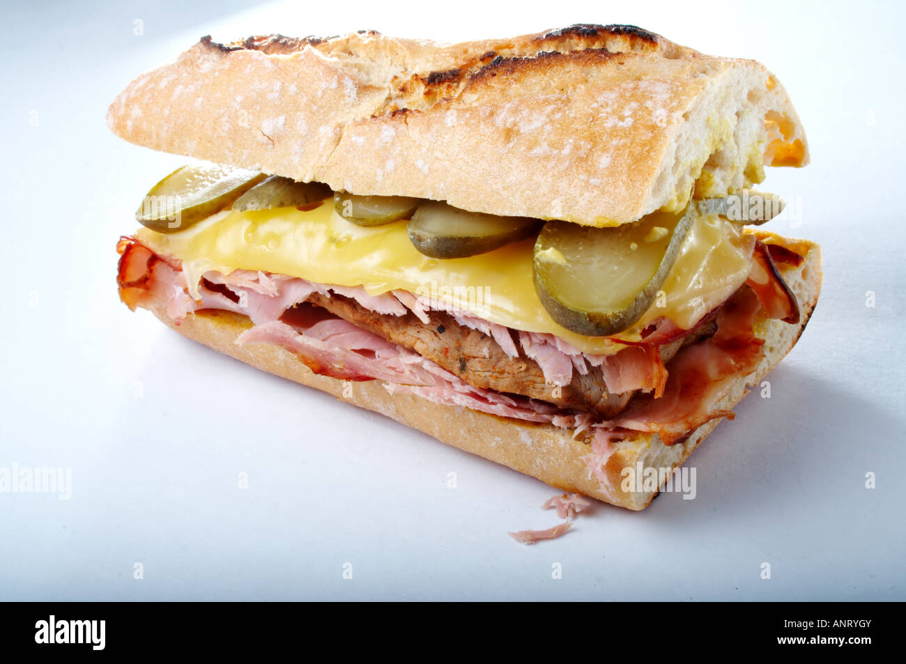 Traditional Cuban Sandwich Stock Photo Alamy