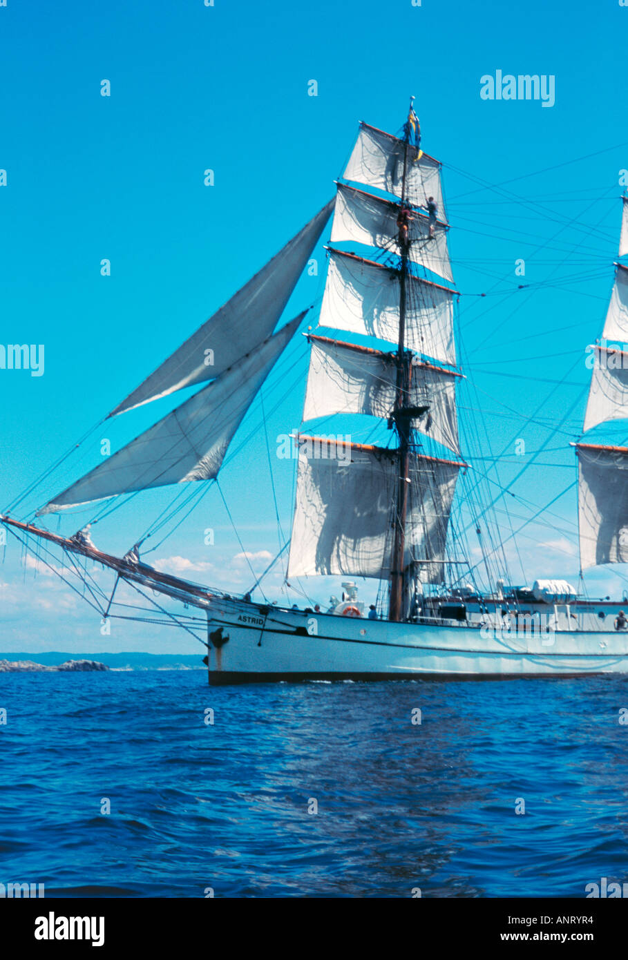 Tall ship schooner Stock Photo