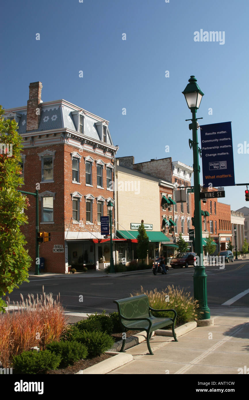 Street Scene Architecture in Mount Vernon Ohio Stock Photo Alamy