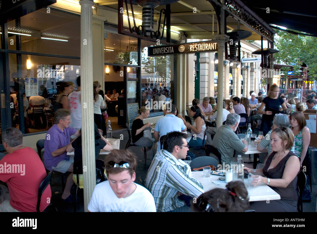 street cafe, lygon street, carlton, melbourne, australia Stock Photo