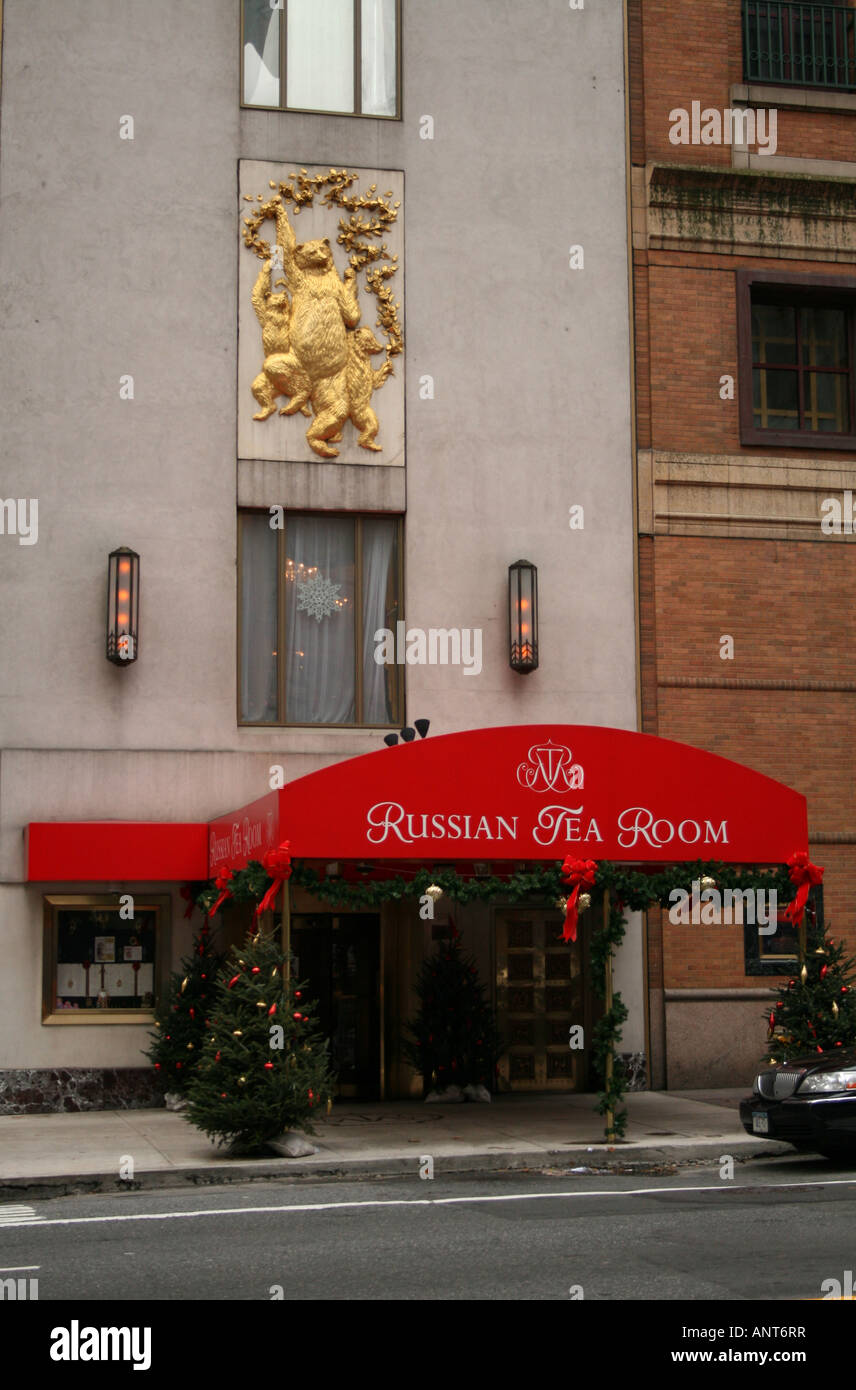 Exterior View Of Entrance To Russian Tea Room New York City