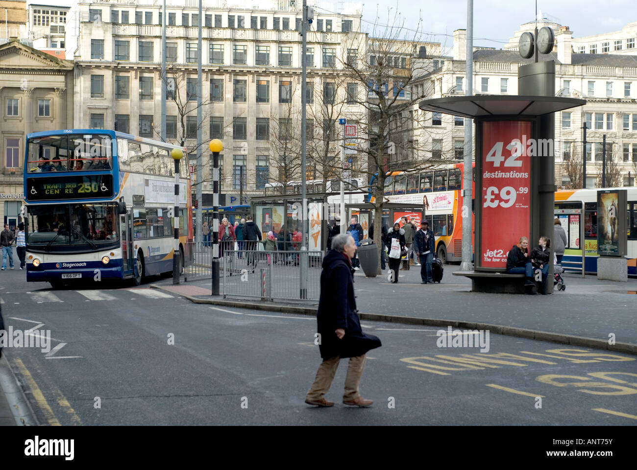 Piccadilly Gardens Manchester City centre UK Stock Photo