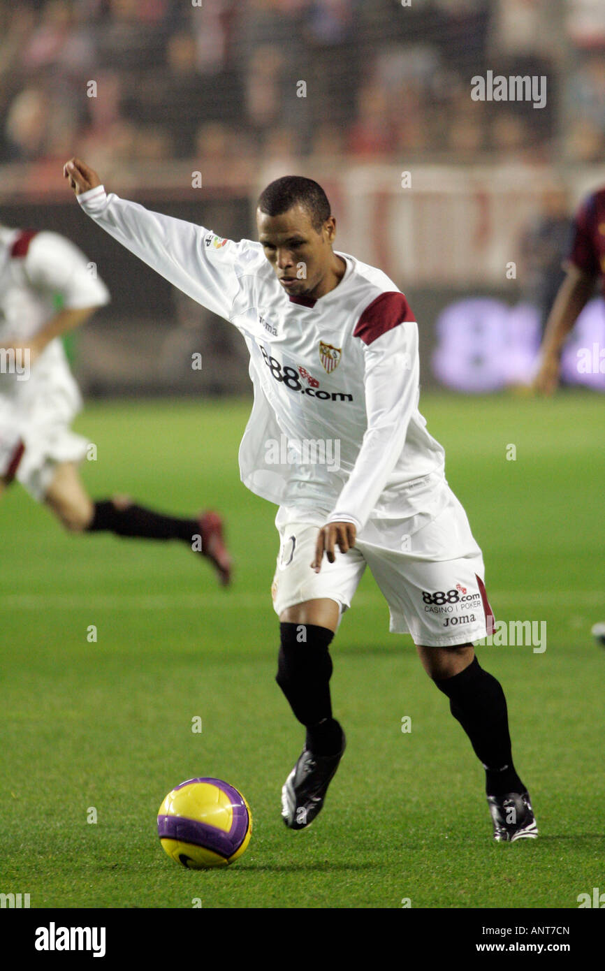 Luis Fabiano with the ball. Stock Photo