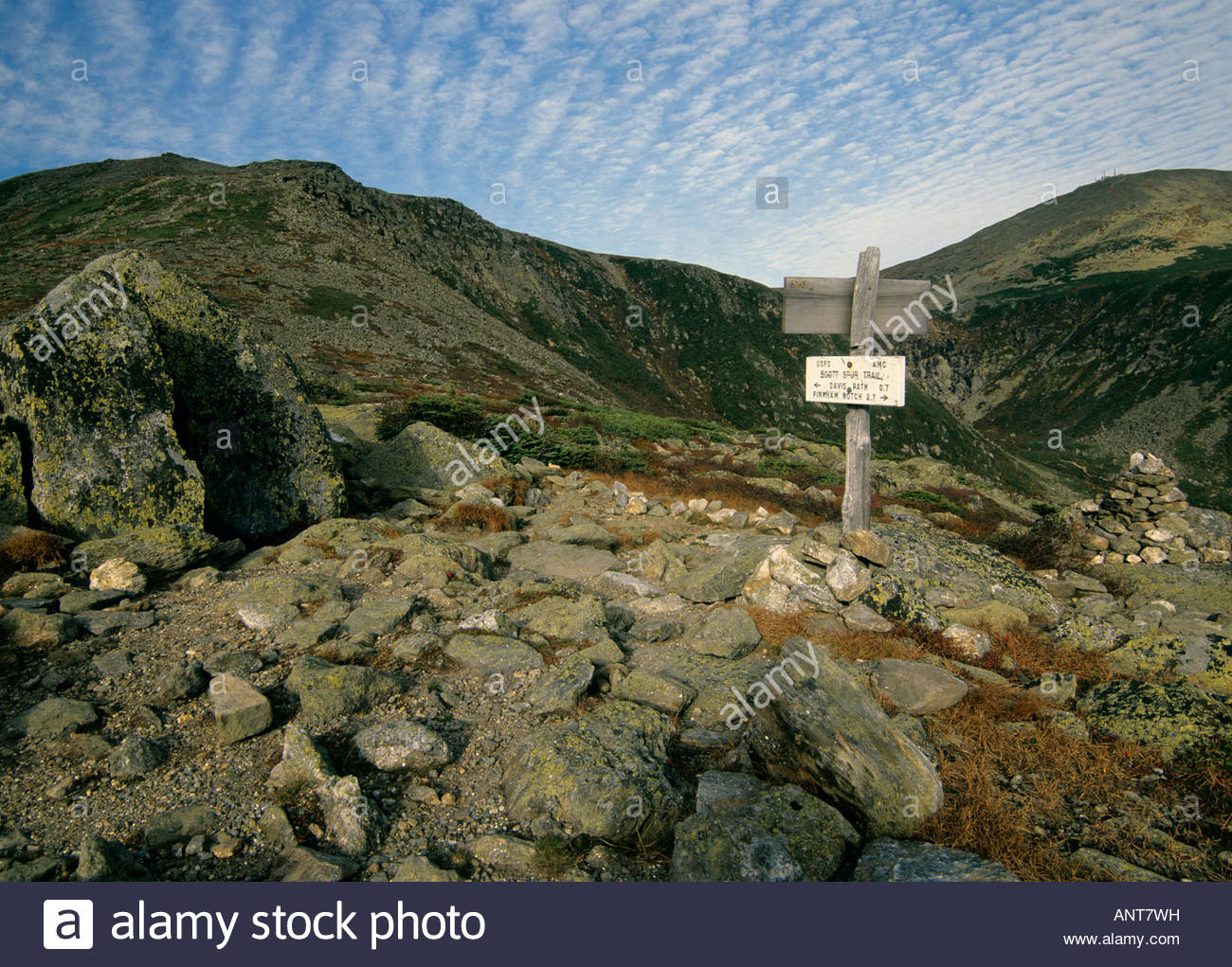 Tuckerman Ravine from Boott Spur trail located in the White Mountains