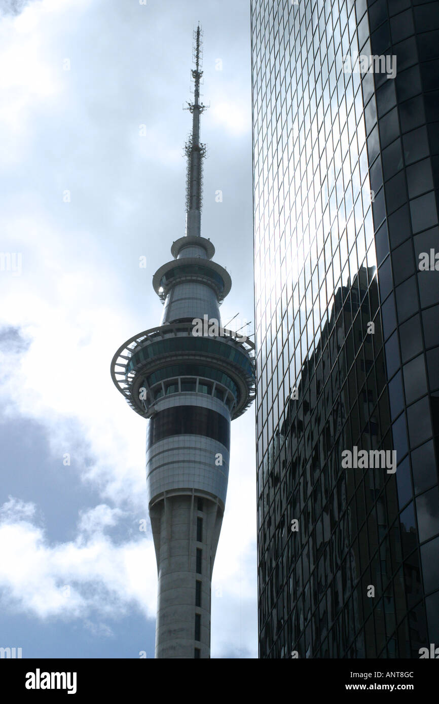 Sky Tower Auckland New Zealand Stock