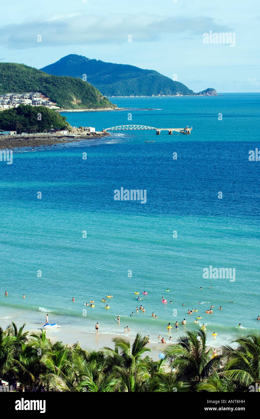 Dadonghai Beach Sanya City Hainan Island China Stock Photo
