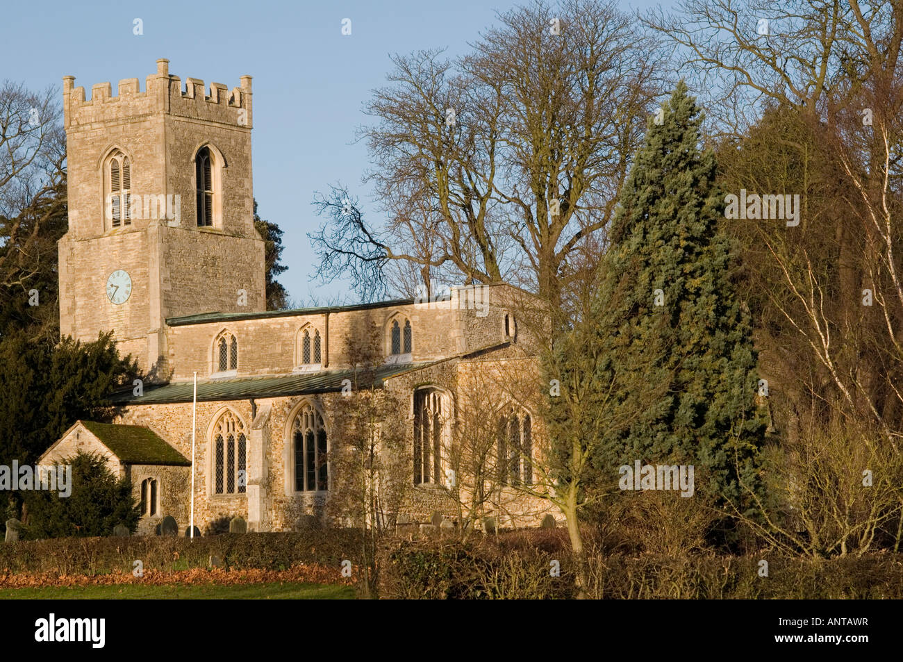 St. Andrews Church, Abbots Ripton, Cambridgeshire, England Stock Photo