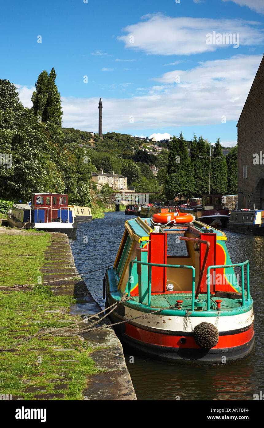 Wainhouse Tower Halifax from the Rochdale Canal Sowerby Bridge