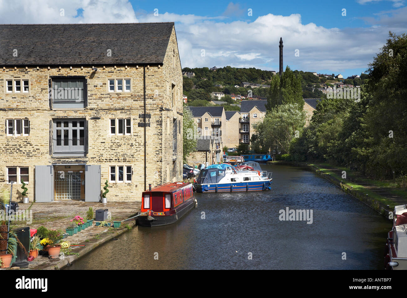 Wainhouse Tower Halifax from the Rochdale Canal Sowerby Bridge