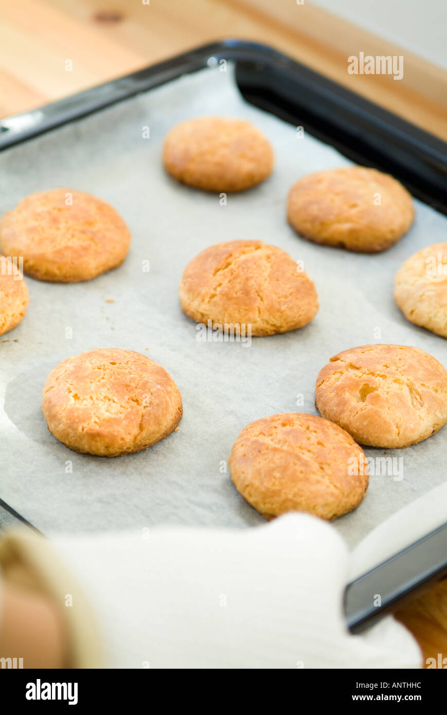 Baking cookies Stock Photo