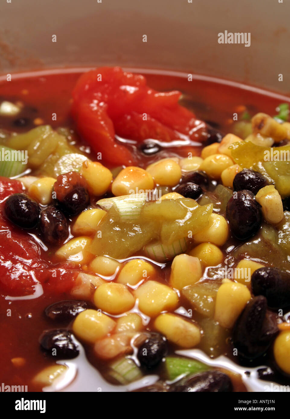 Slow Cooker Chili Soup Stock Photo - Alamy