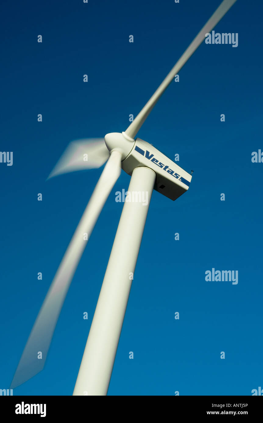A spinning windmill on a beautiful day Stock Photo - Alamy