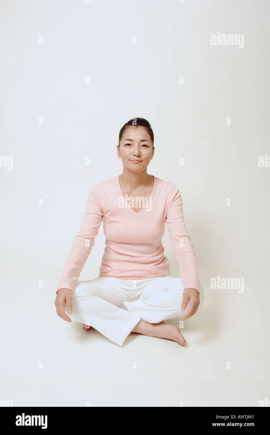 Asian mature woman barefoot hi-res stock photography and images - Alamy