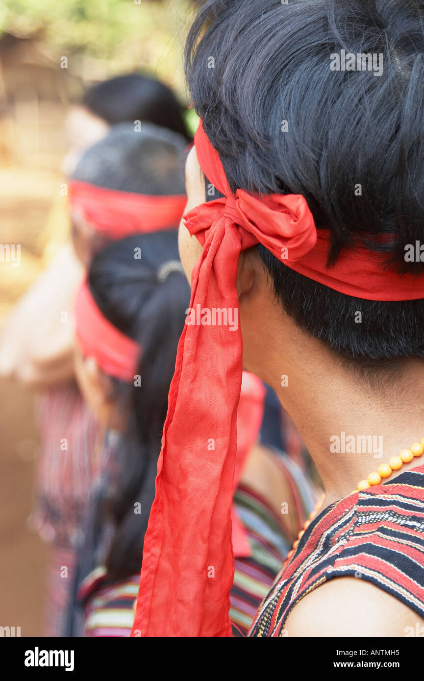 Tribal Villagers Wearing Traditional Clothes Stock Photo Alamy