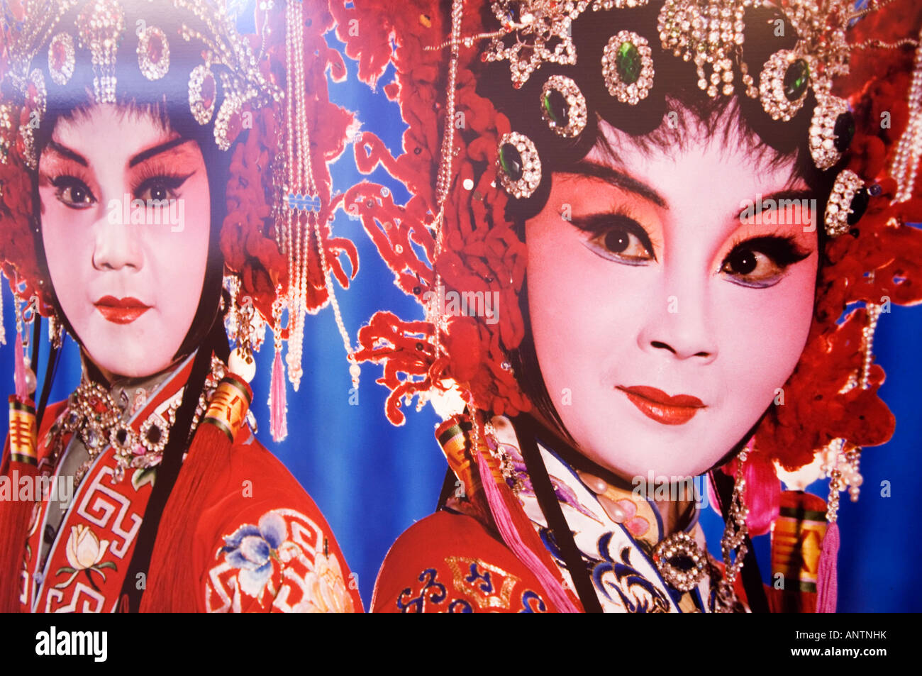 exhibition of Beijing Opera photographs at Three Shadows art gallery in Caochangdi art district Beijing China Stock Photo