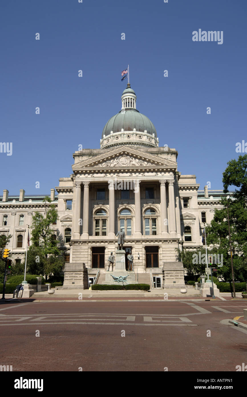 The Indiana State Capitol Building at 200 W. Washington Street Stock ...