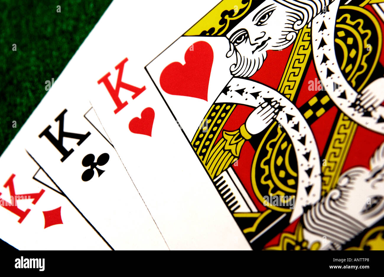 Three of a kind (Kings) Stock Photo