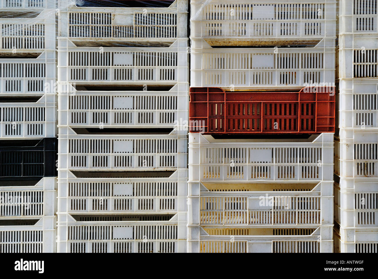 Stacks plastic box containers hi-res stock photography and images - Alamy