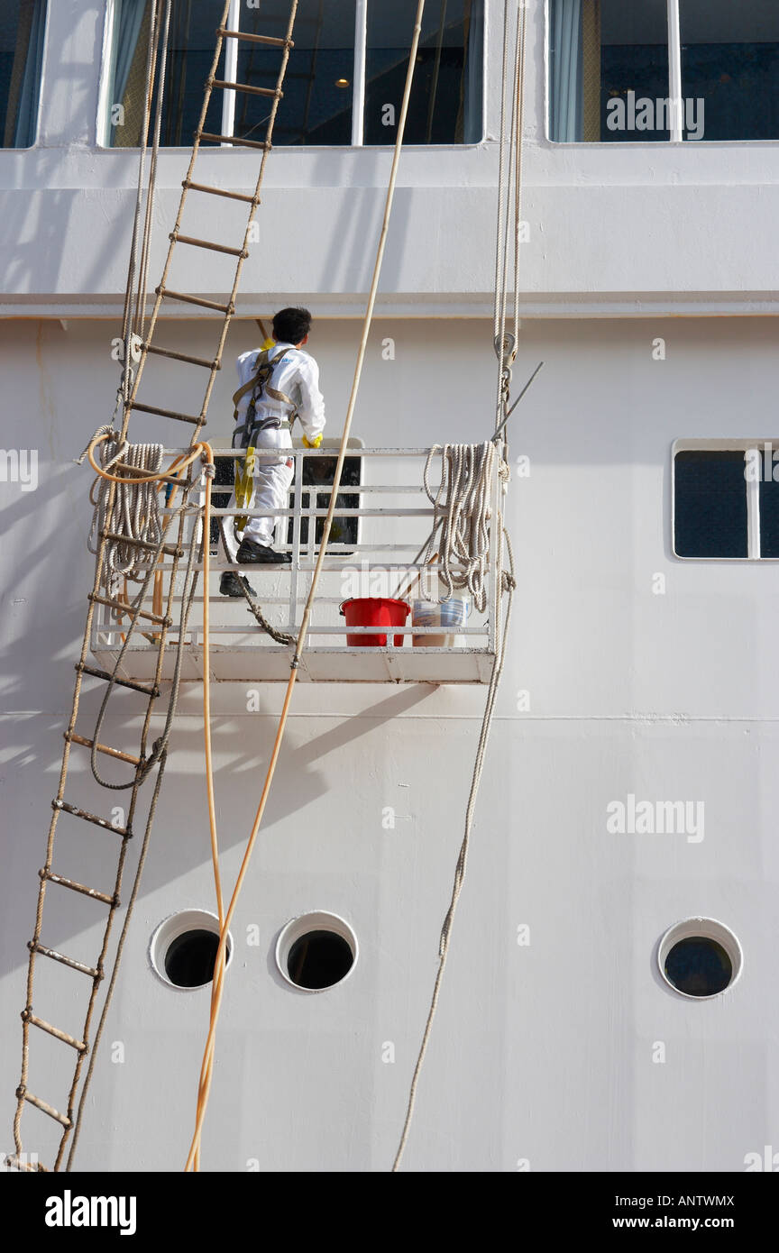 Worker Wearing Safety Harmess Cleaning Cruise Ship Stock Photo Alamy worker-wearing-safety-harmess-cleaning-cruise-ship-stock-photo-alamy