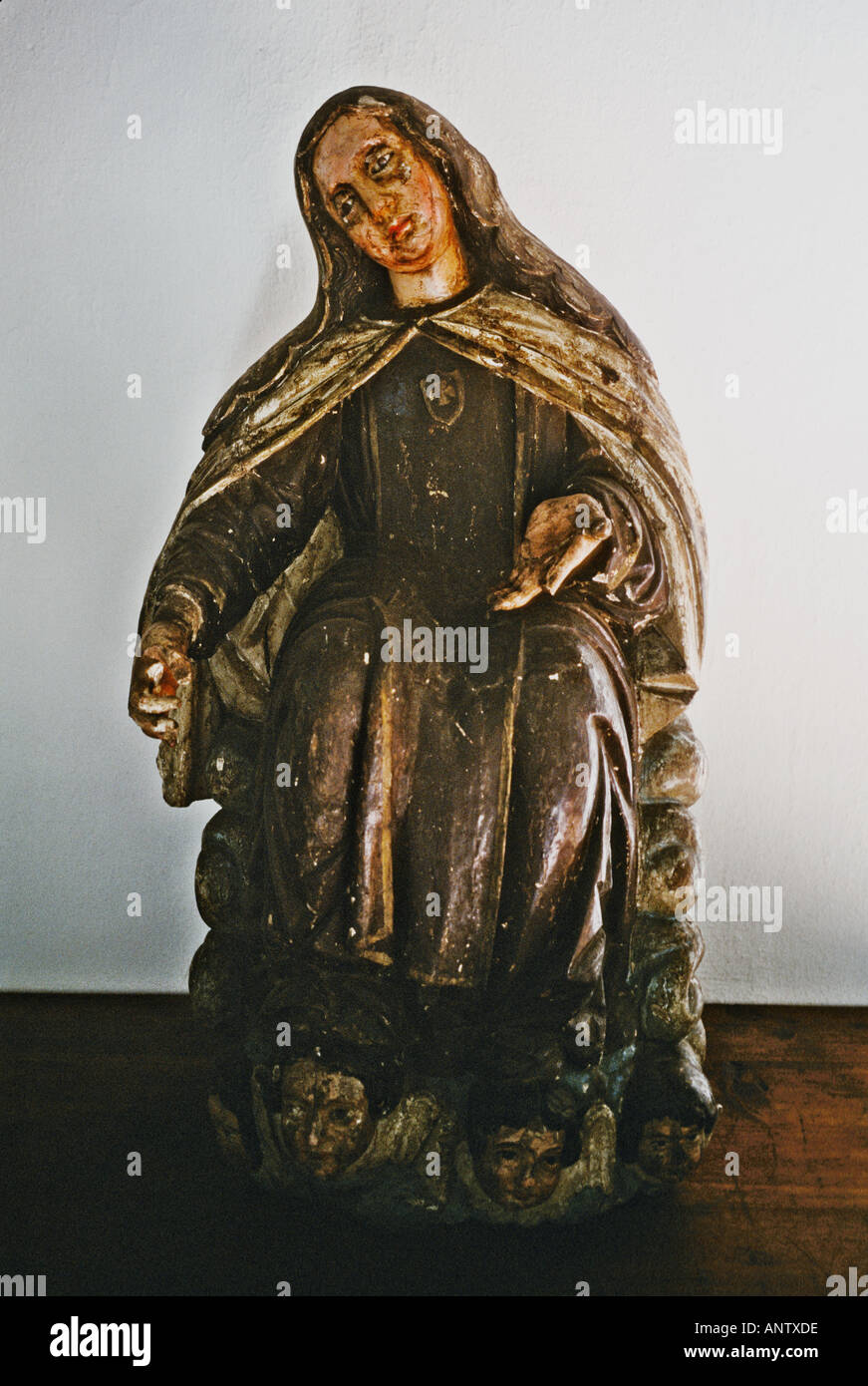 Statue in the Catedral de Santiago in Santaigo Chile Stock Photo