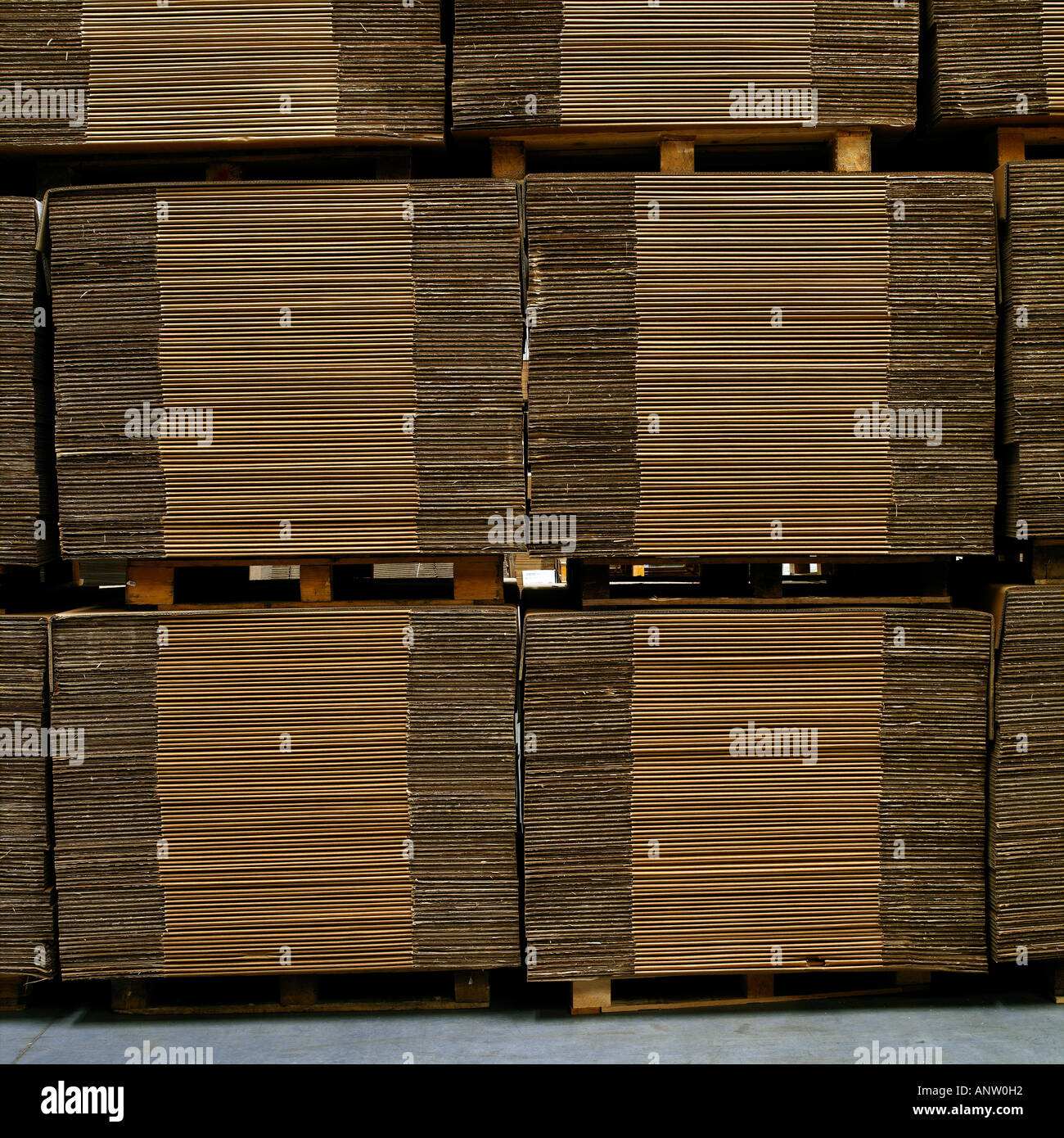warehouse stores cardboard boxes Stock Photo Alamy