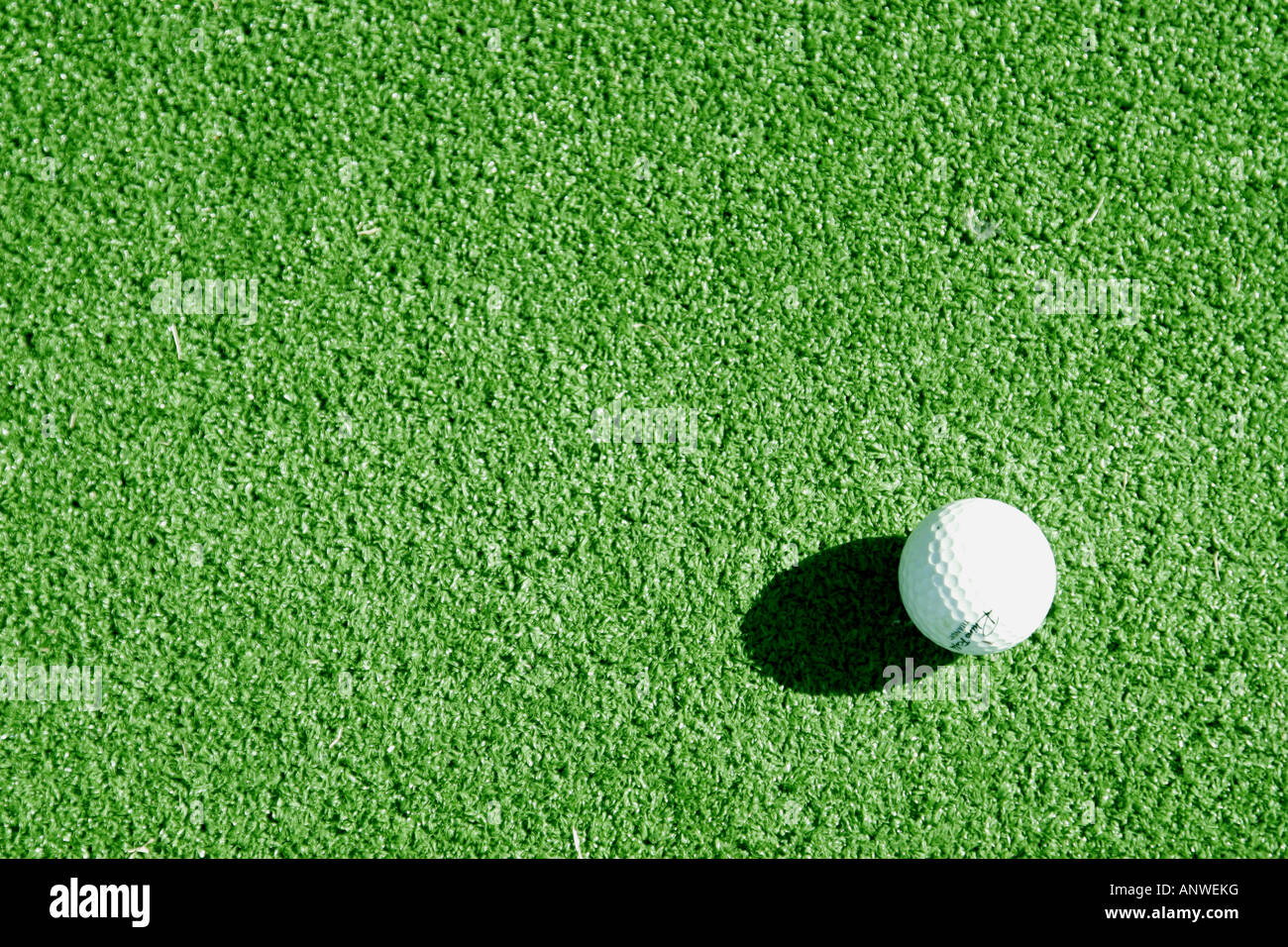 golf ball on the green Stock Photo Alamy