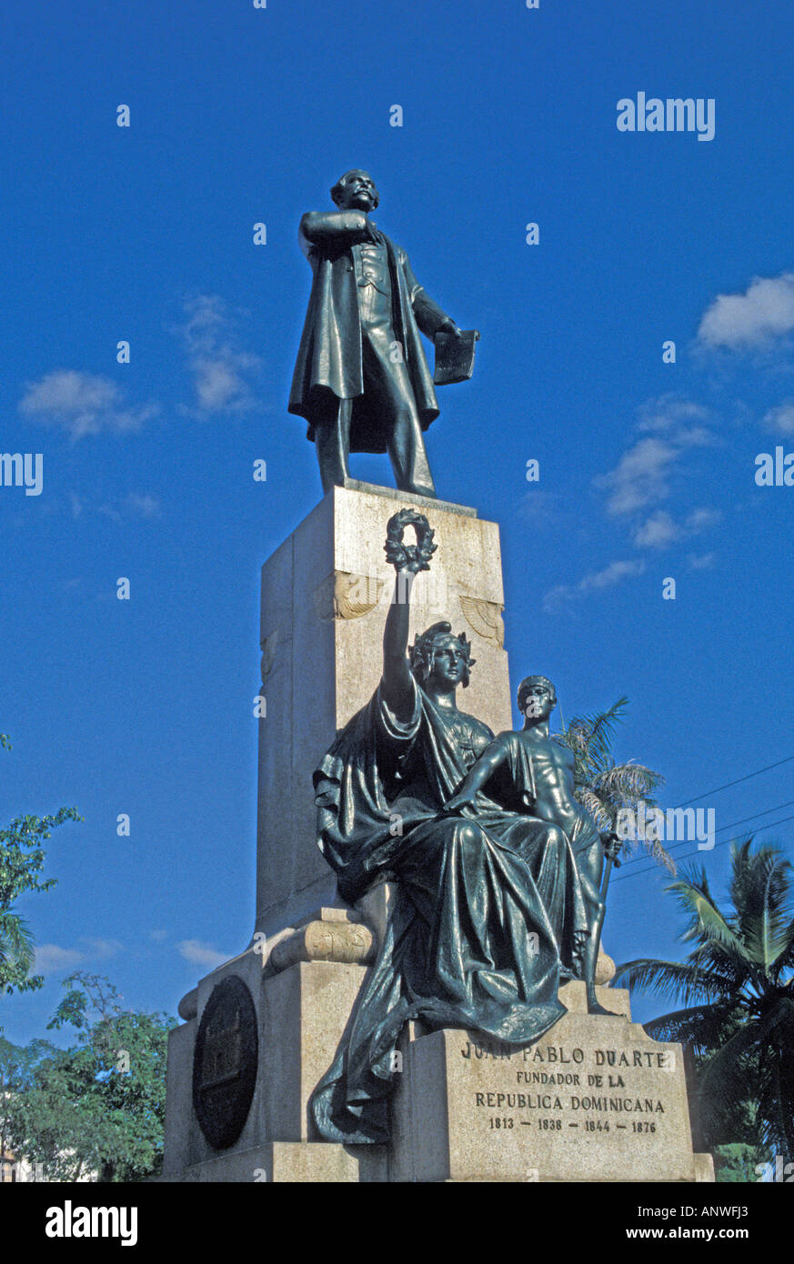 statue of Juan Pablo Duarte Dominican Republic Santo Domingo Stock Photo