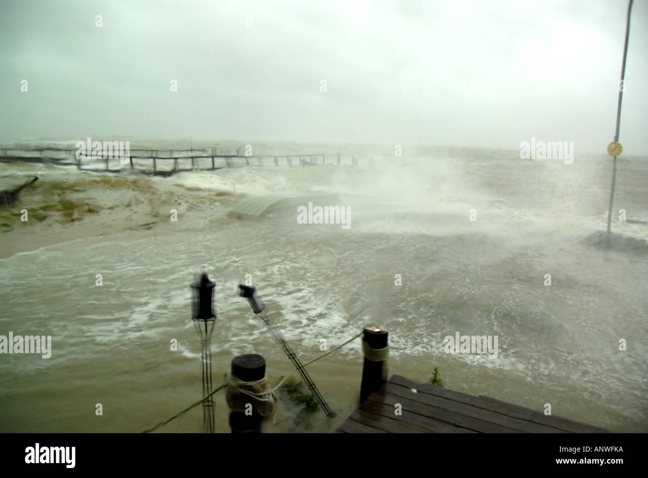 Nature Weather tropical storm hurricane waves Stock Photo