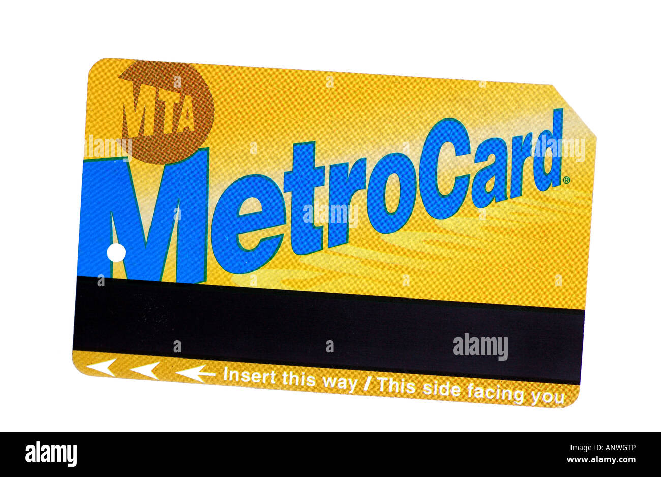 New York MTA MetroCard Stock Photo