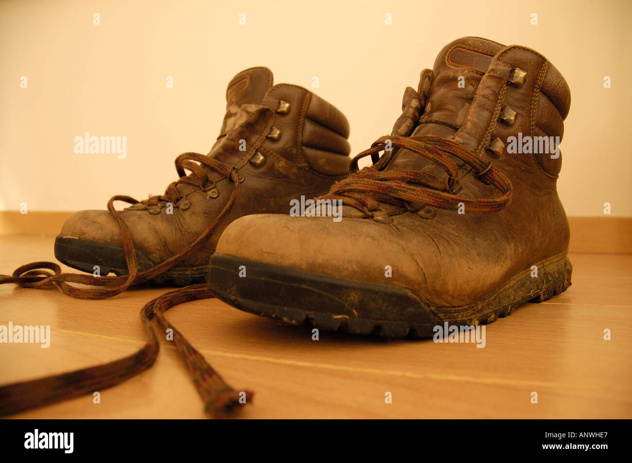 OLD BOOTS Stock Photo