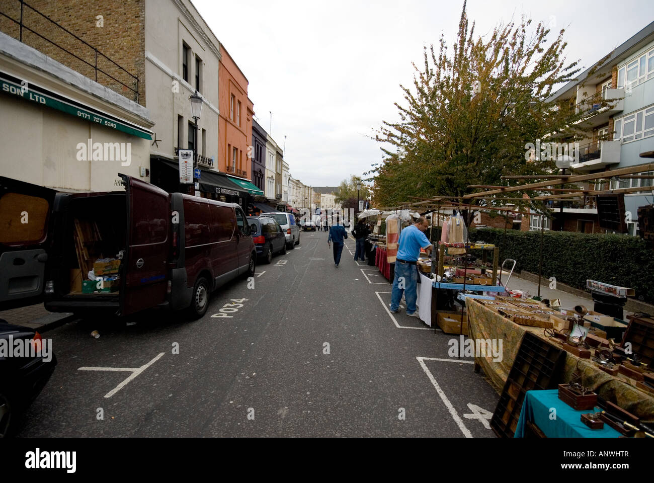 Portobello Road Market London Stock Photo Alamy