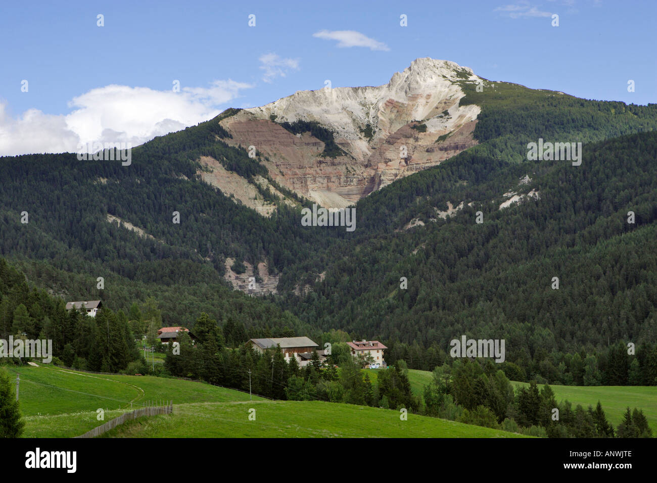 Weißhorn (2316m), Geoparc Bletterbach, Aldein-Radein, South Tyrol Italy Stock Photo