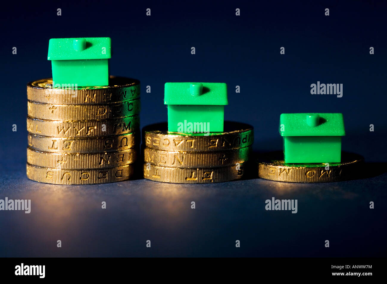 House prices falling in the UK Stock Photo Alamy