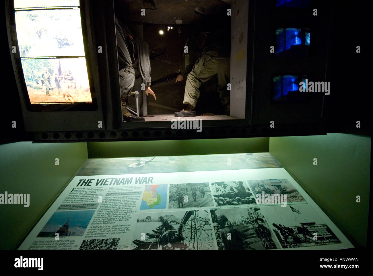 the vietnam war in the imperial war museum london Stock Photo - Alamy