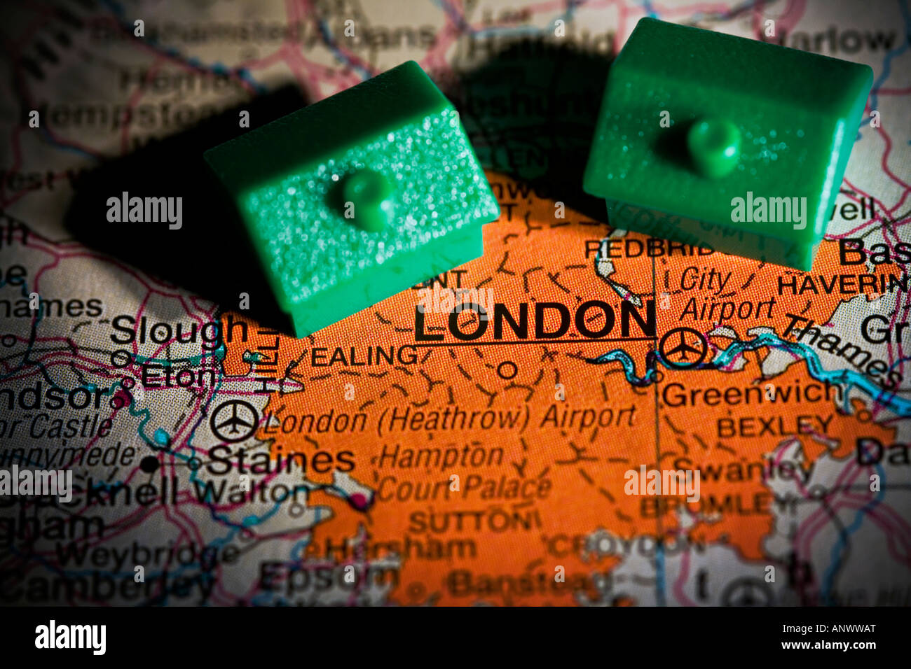 House prices in London Stock Photo