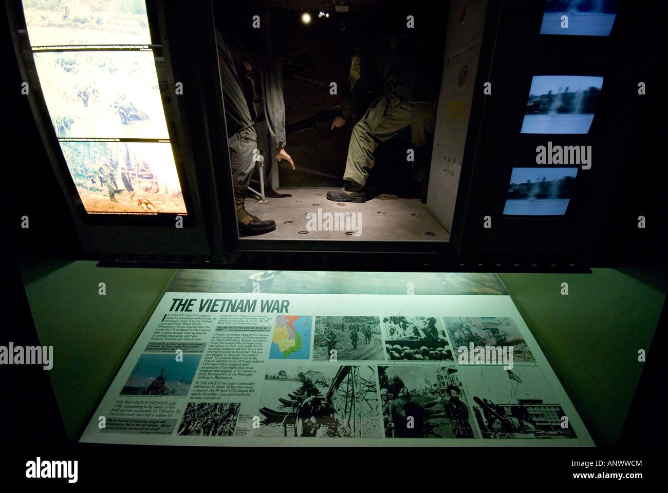 the vietnam war in the imperial war museum london Stock Photo - Alamy