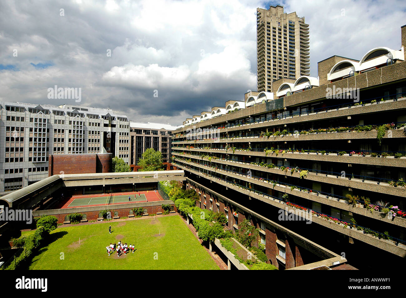 view of barbican from mountjoy house london england uk Stock Photo