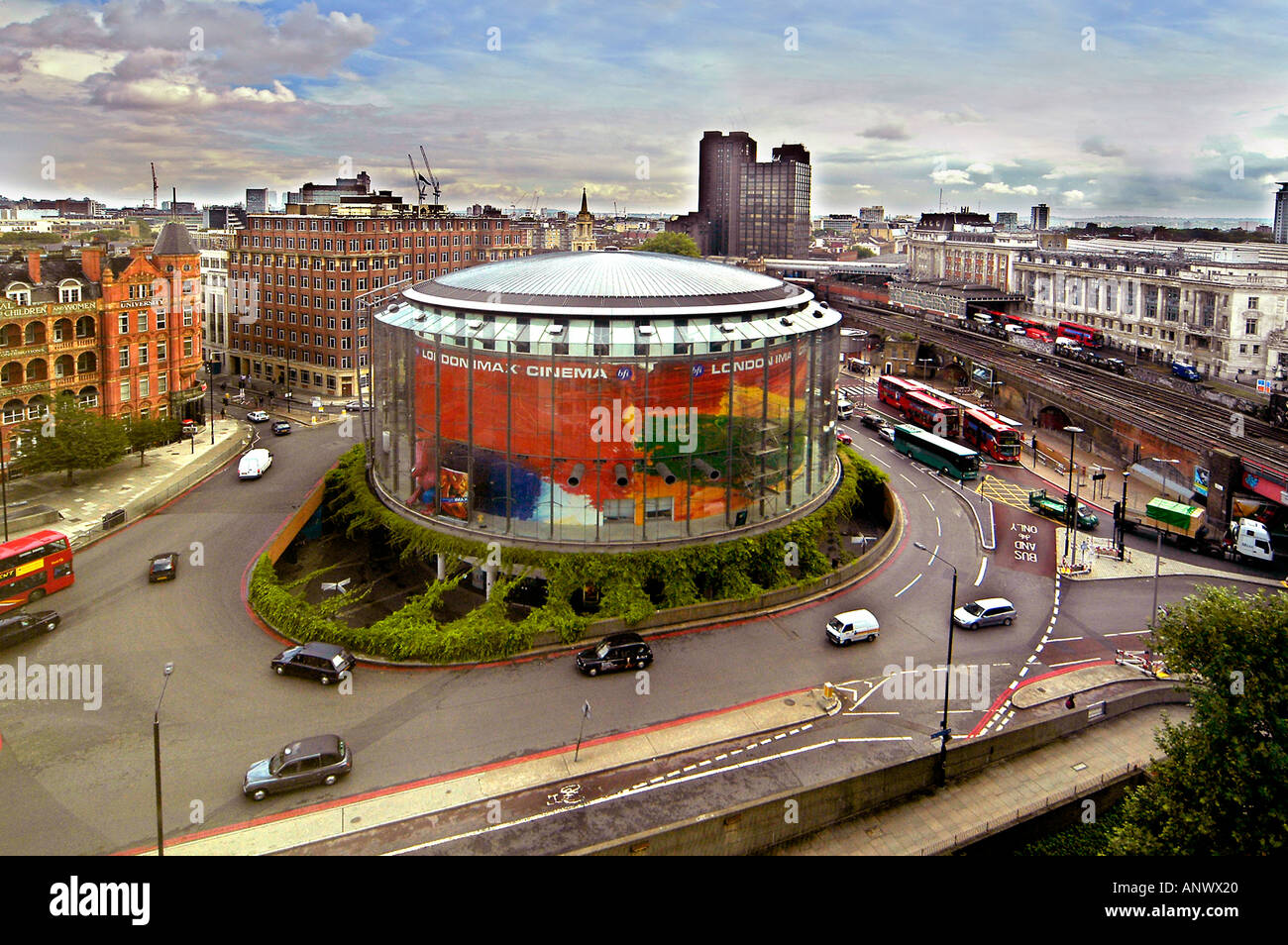 view of imax cinema waterloo roundabout aerial view from whitehouse