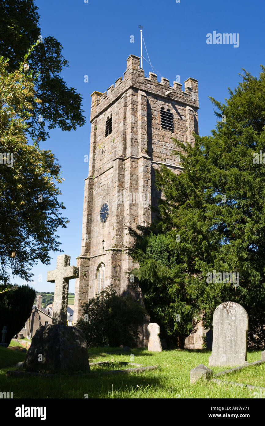 St Michael the Archangel church at Chagford, West Devon, England, UK Stock Photo
